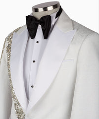 Luxury Crystallized White Tuxedo