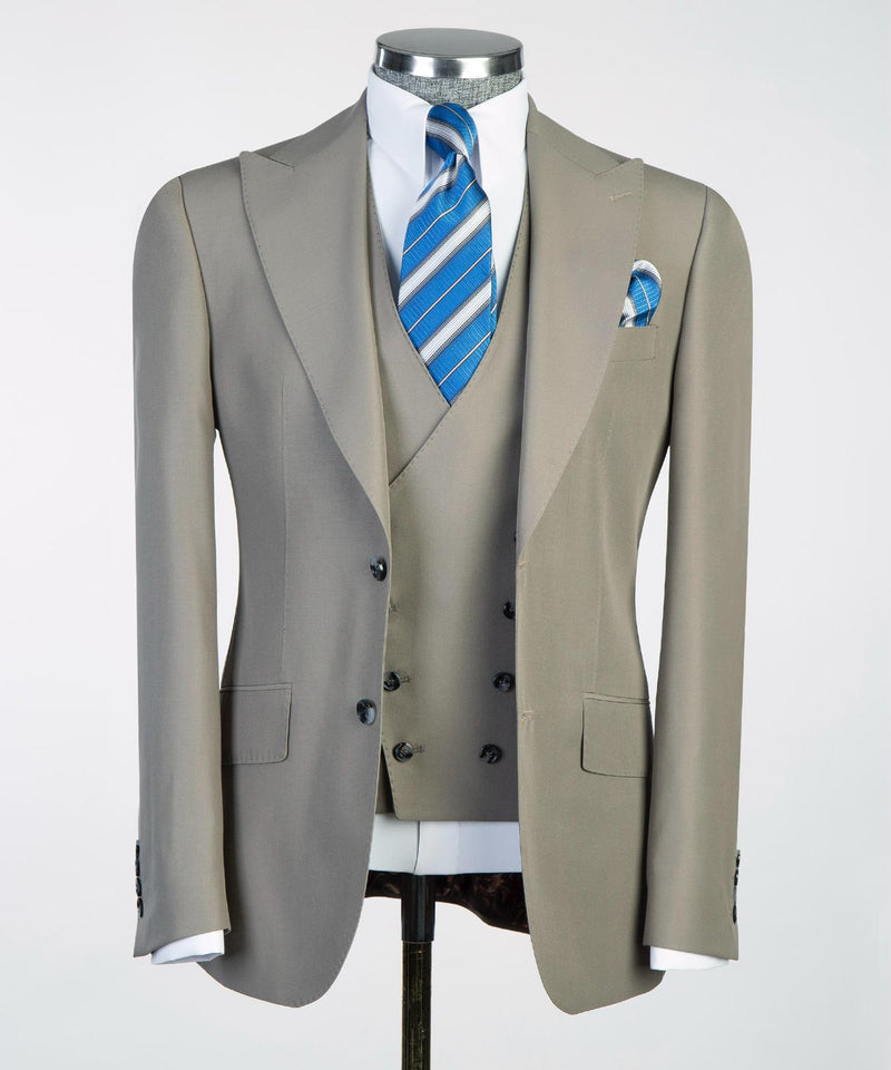 Men’s Classic 3-piece Ash Suit