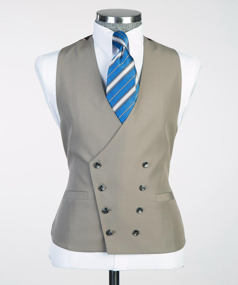 Men’s Classic 3-piece Ash Suit Vest
