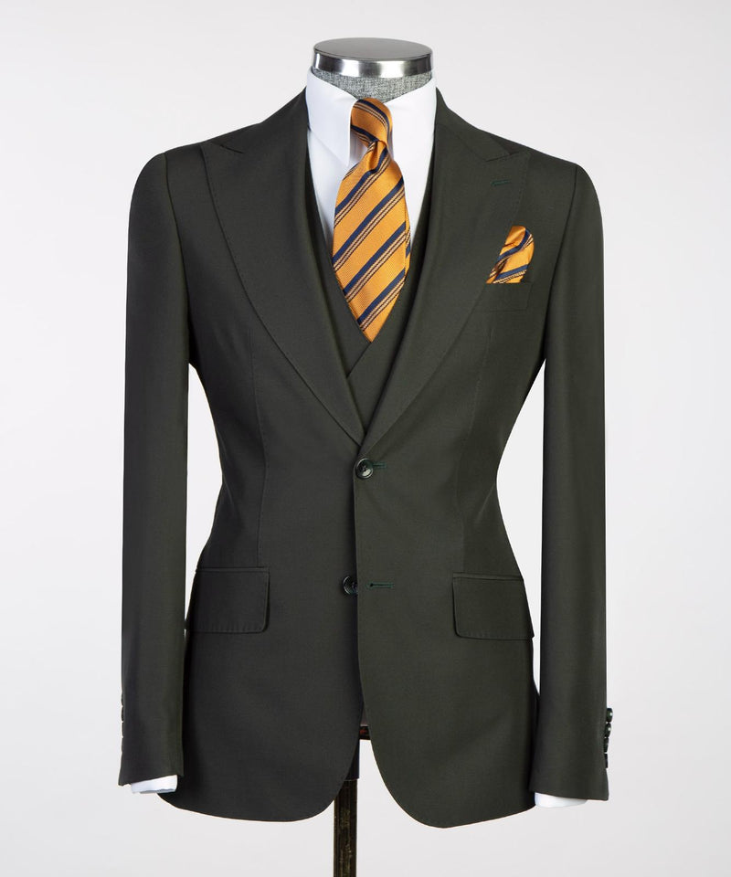 Men’s Classic 3-piece Black Suit