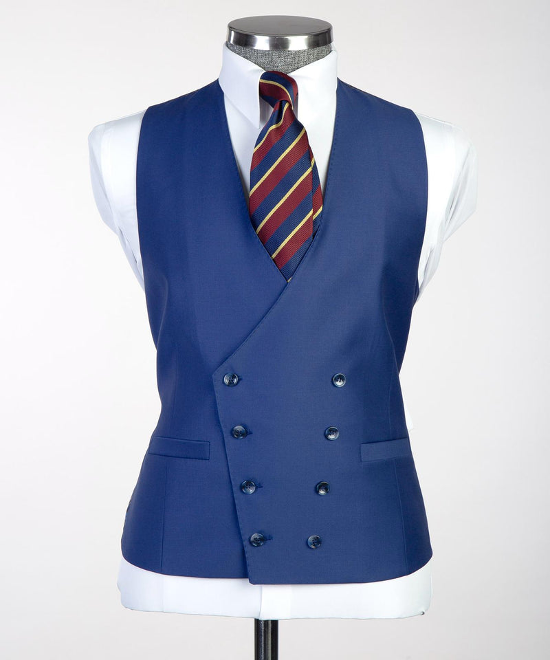 Men’s Classic 3-piece Blue Suit Vest