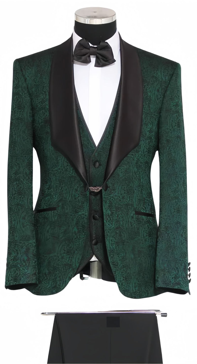 Men's Dark Green Tuxedo Jacket