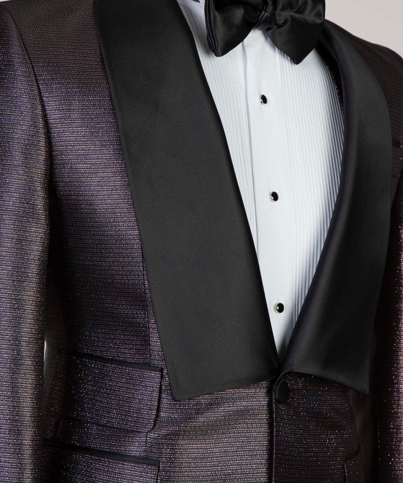 Men's Dark Purple Shining Tuxedo