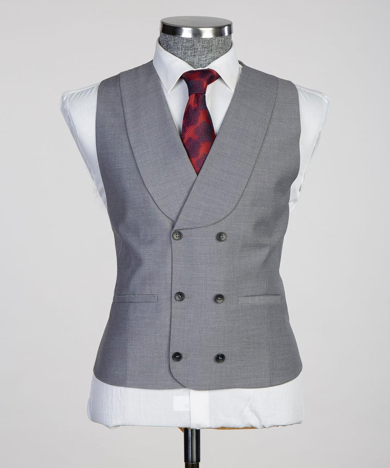 Men's Fashion Grey Slim Fit Suit