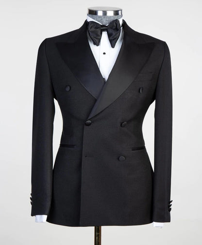 Mens Black Tuxedo double breasted