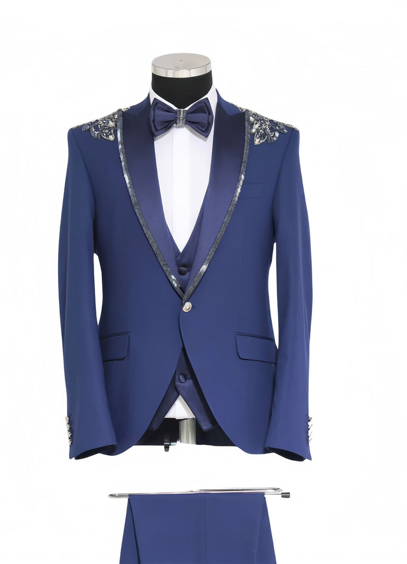 Mens Blue Tuxedo Jacket