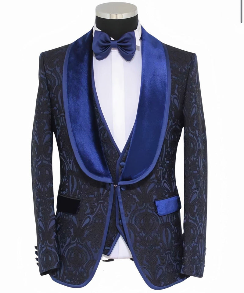 Mens Navy Tuxedo Jacket 