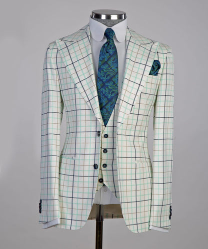 Mens Plaid Suit
