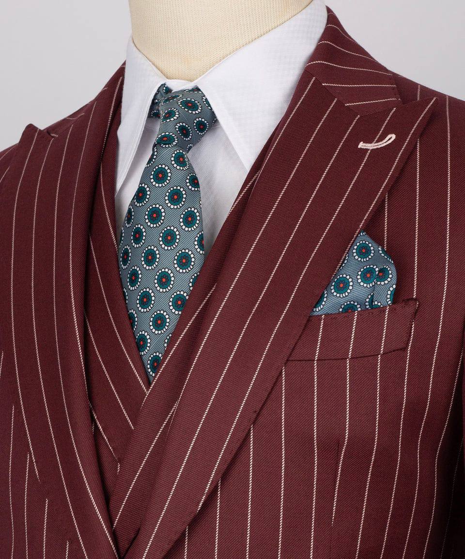 Costume de luxe orange 3 pièces