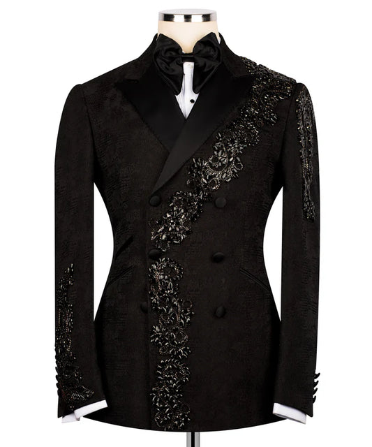 Handmade Exclusive Black Jewelry Tuxedo