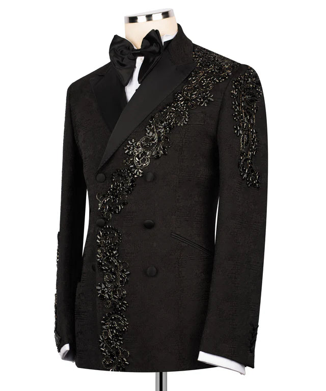 Handmade Exclusive Black Jewelry Tuxedo