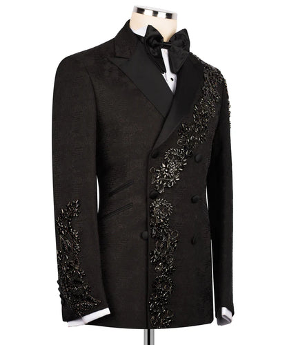Handmade Exclusive Black Jewelry Tuxedo