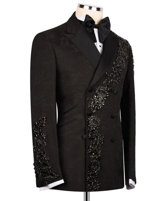 Handmade Exclusive Black Jewelry Tuxedo
