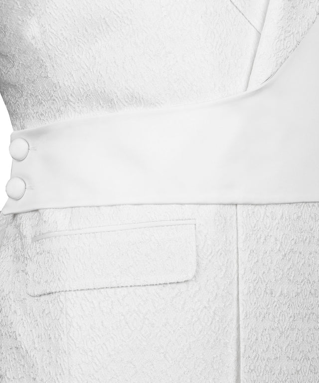 White Double-Breasted Tuxedo – Pure Sophistication, Redefined