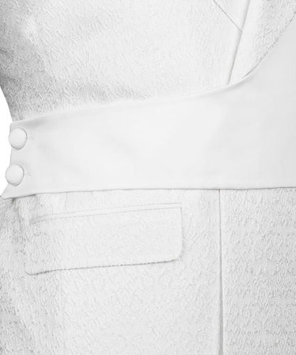 White Double-Breasted Tuxedo – Pure Sophistication, Redefined