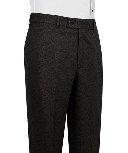 Burgundy & Black Double-Breasted Tuxedo – Statement of Prestige