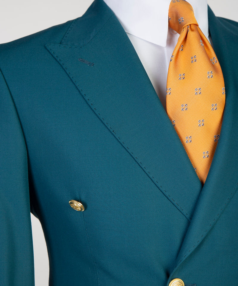 Ocean Blue Double-Breasted Suit