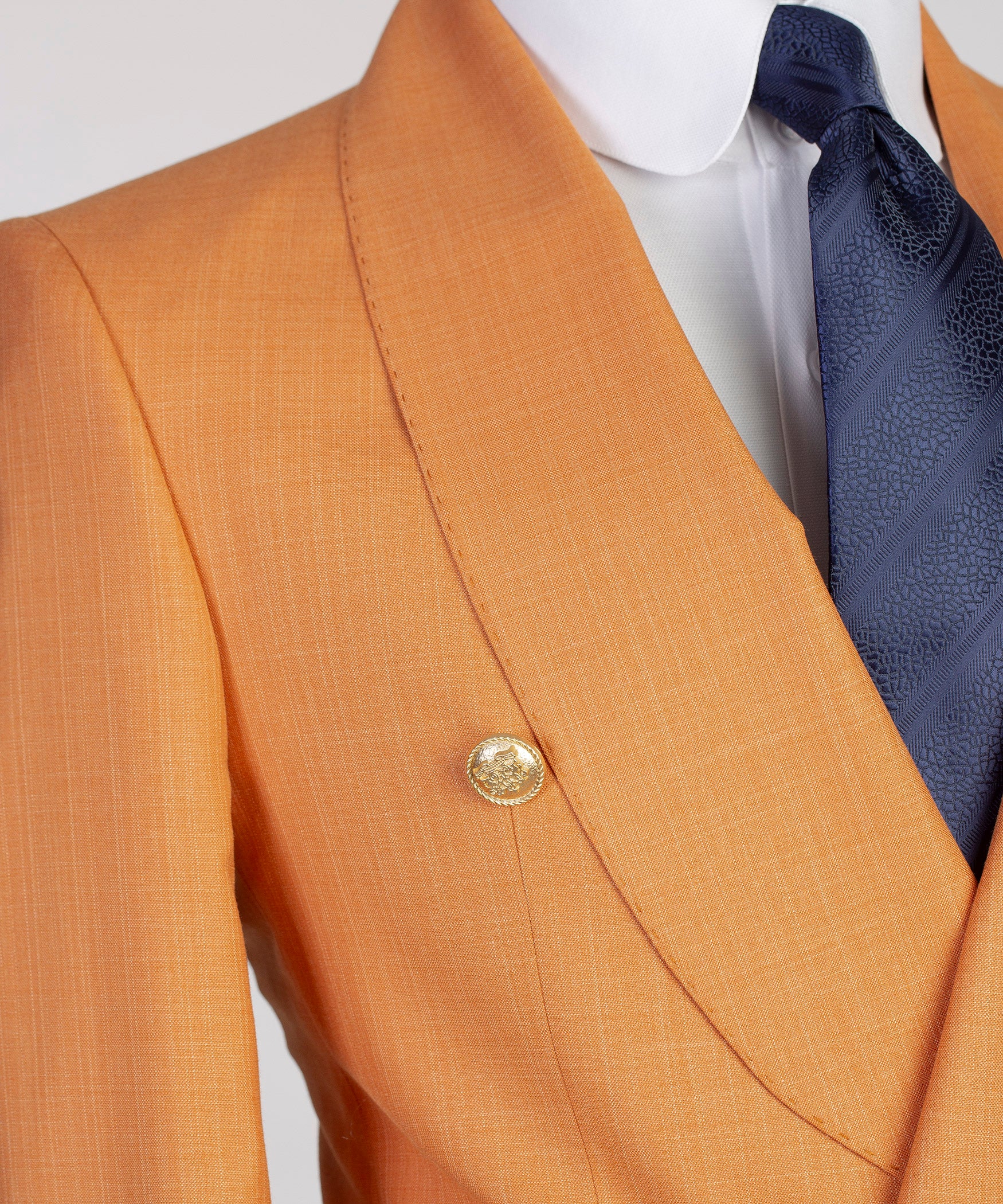 Orange Golden Button Suit