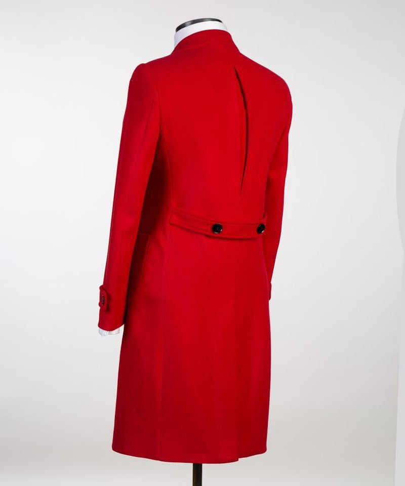 Double-Breasted Red Coat