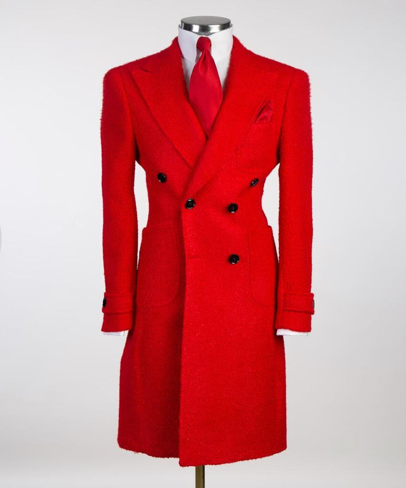 Double-Breasted Red Coat