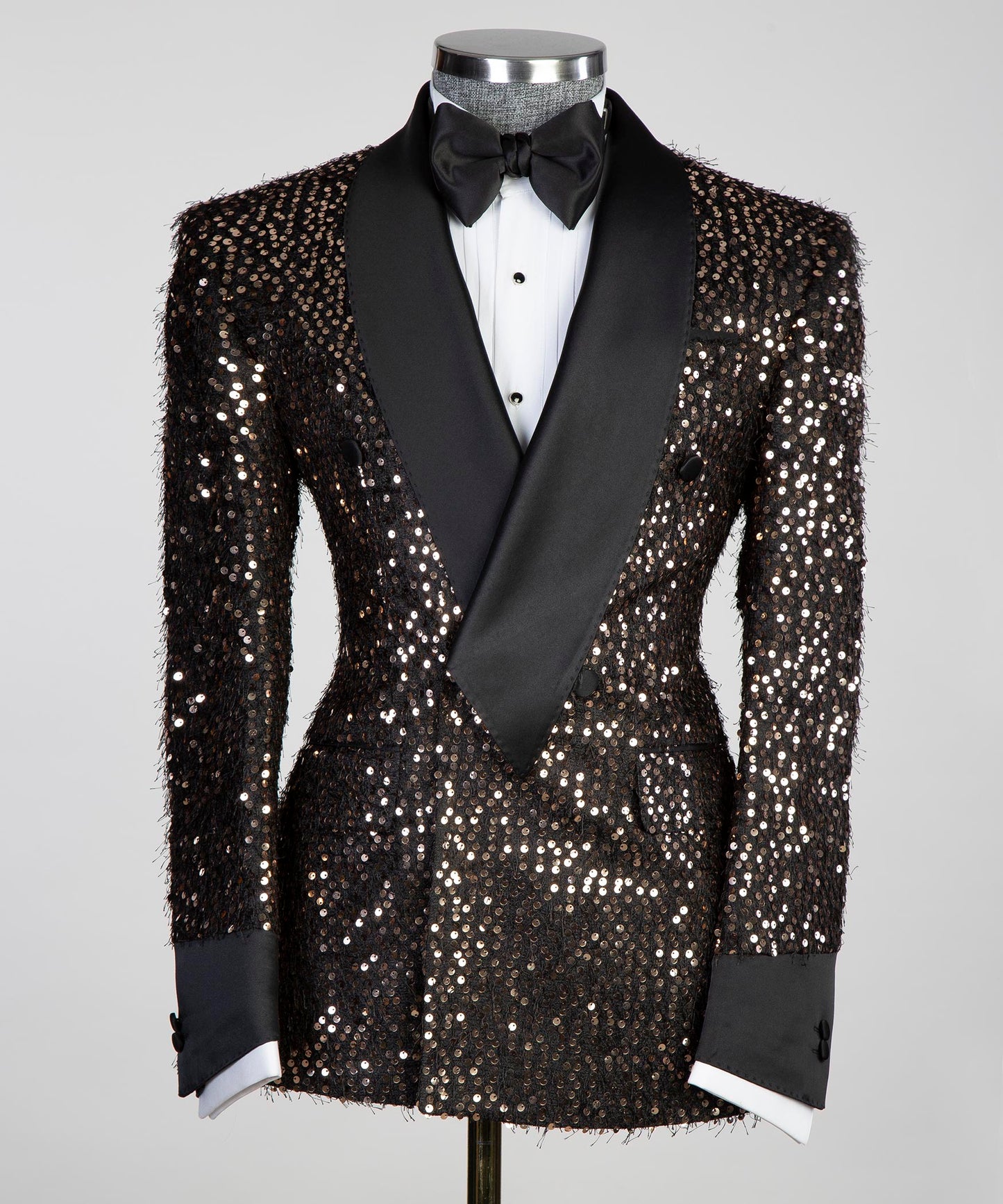 Party Wear Brown Belted Tuxedo