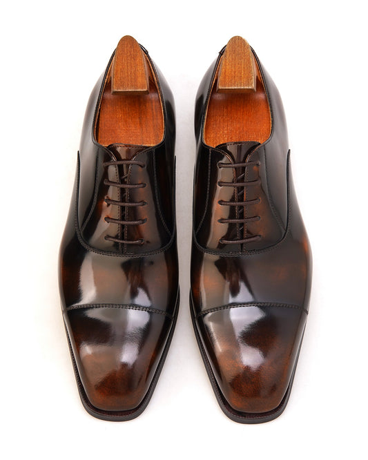 “Regency Brown” Cap-Toe Oxfords