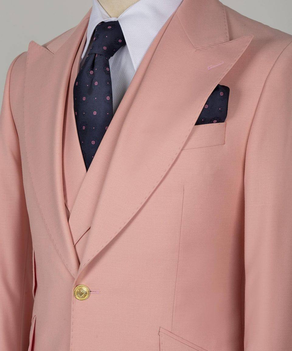 Costume de luxe orange 3 pièces