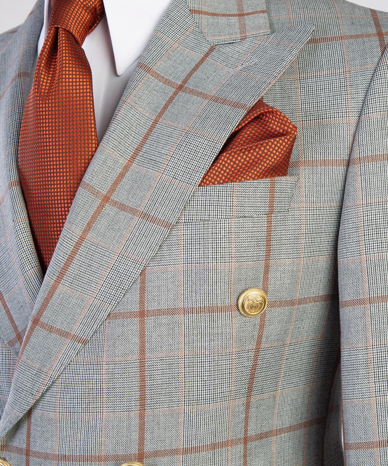 Sartoria Red Striped Ash Suit