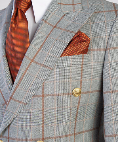 Sartoria Red Striped Ash Suit