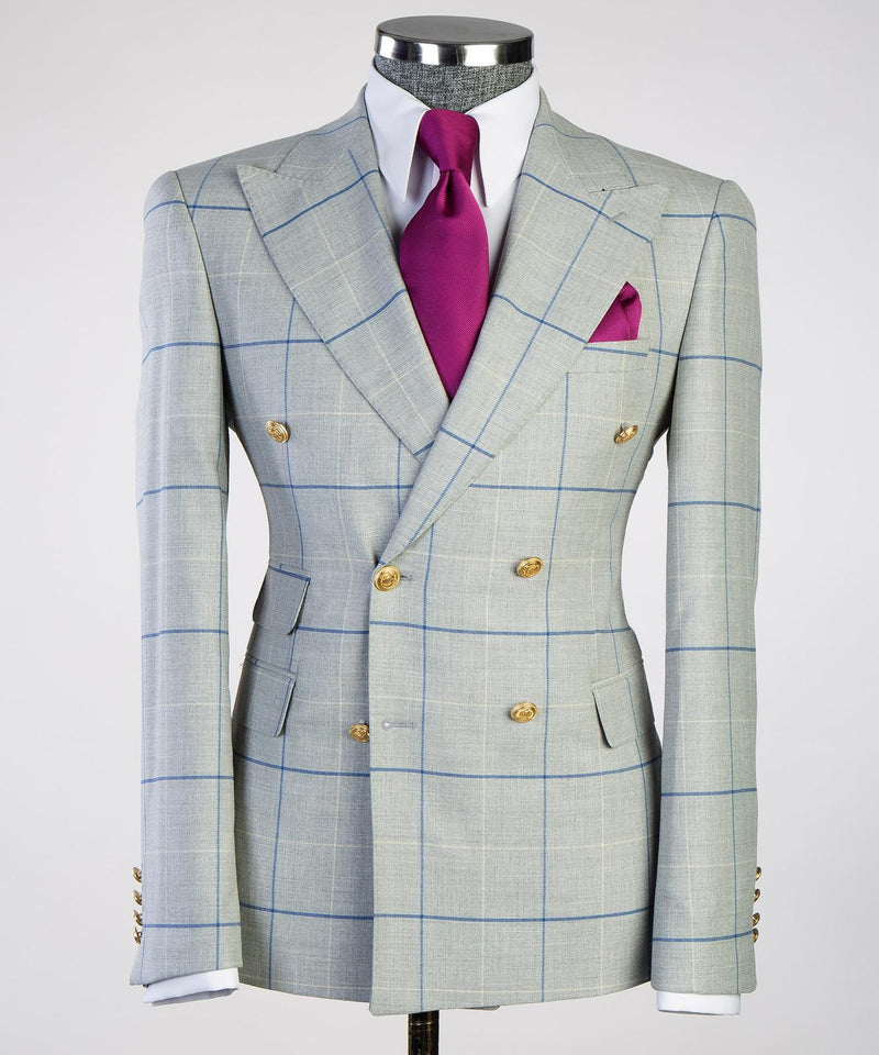 Sartoria Gray Double Breasted Suit 