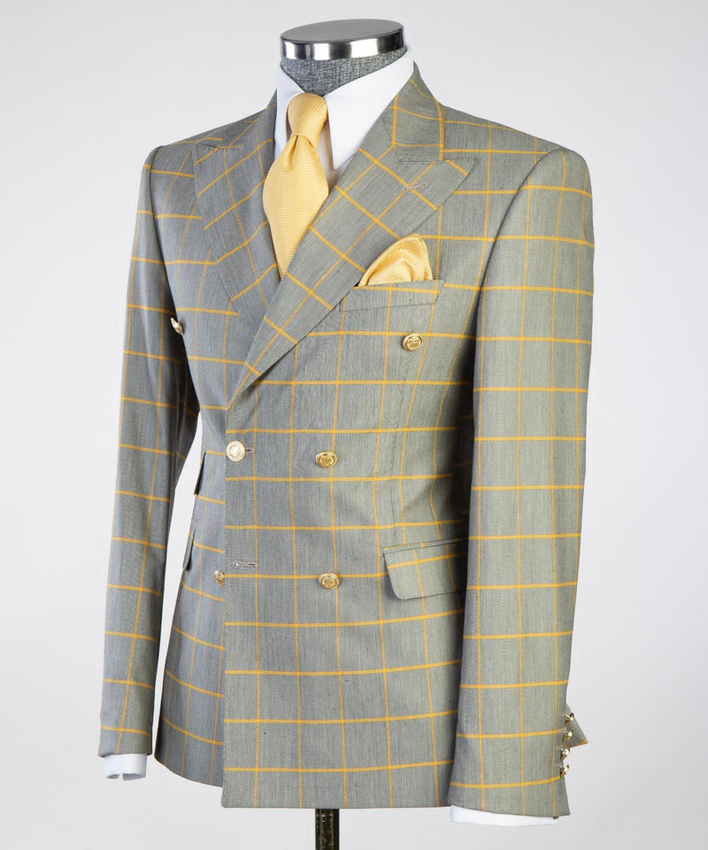 Sartoria Striped Grey Suit Double Breasted