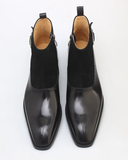 Sienna Buckle Black Boots