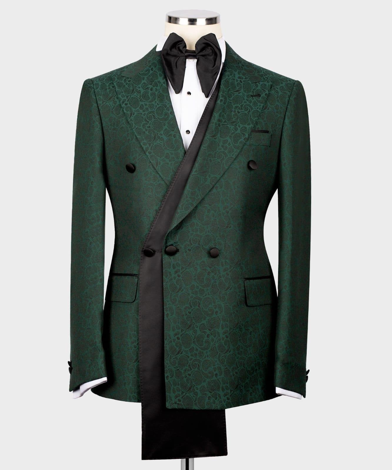 Three Dimensions Green Tuxedo