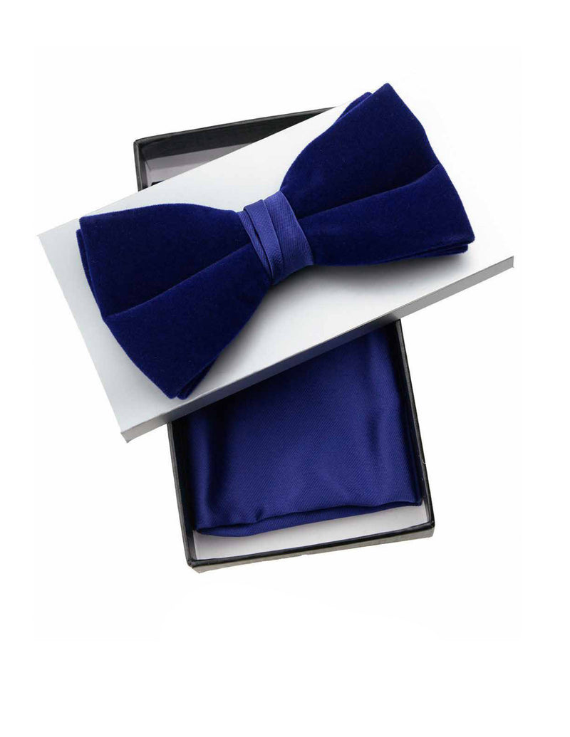 BLUE VELVET BOW TIE 