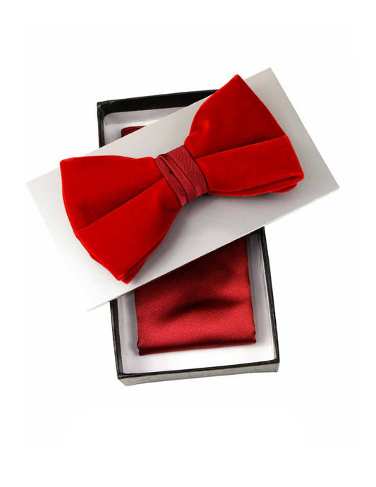 RED VELVET BOW TIE