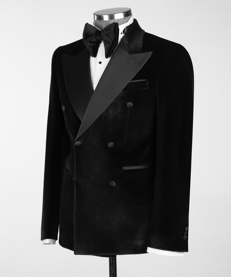 Velvet Tuxedo Jacket Black 