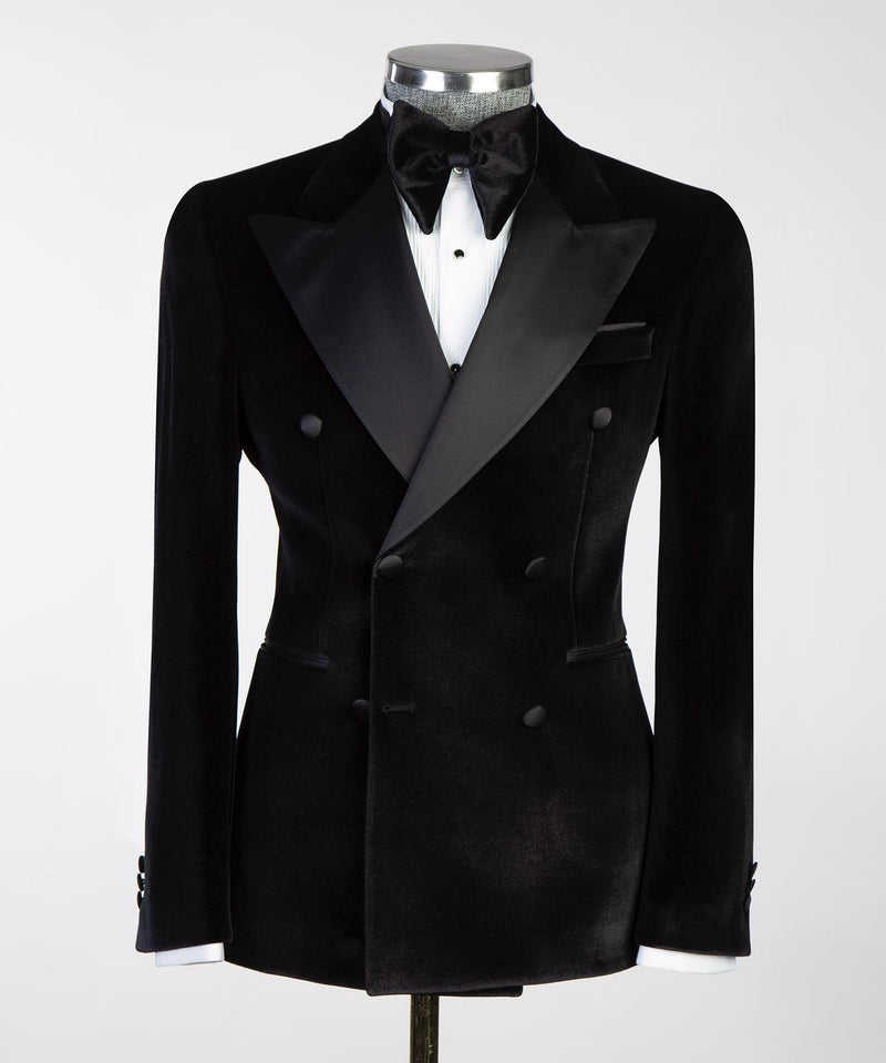 Velvet Tuxedo Jacket Black 