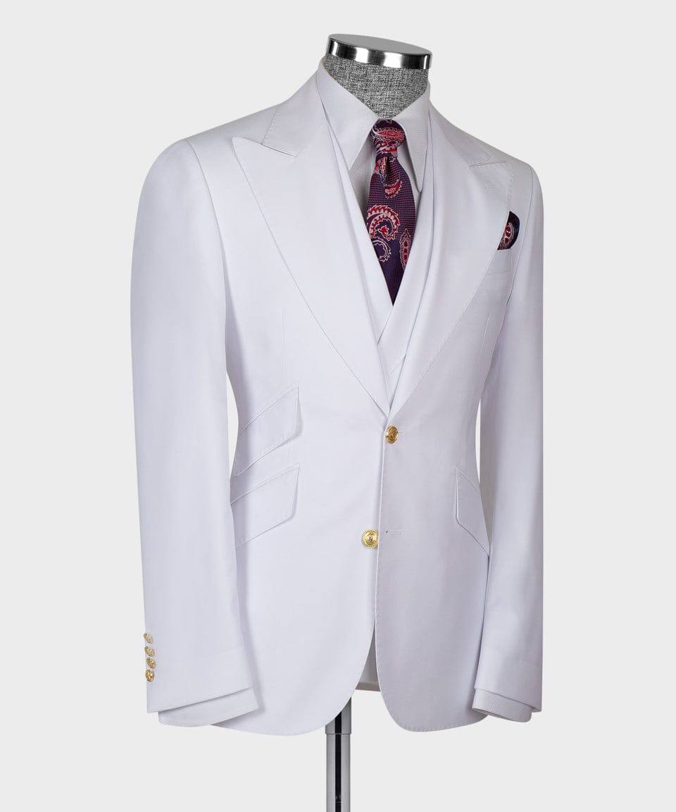 White Monarch Three-piece Suit