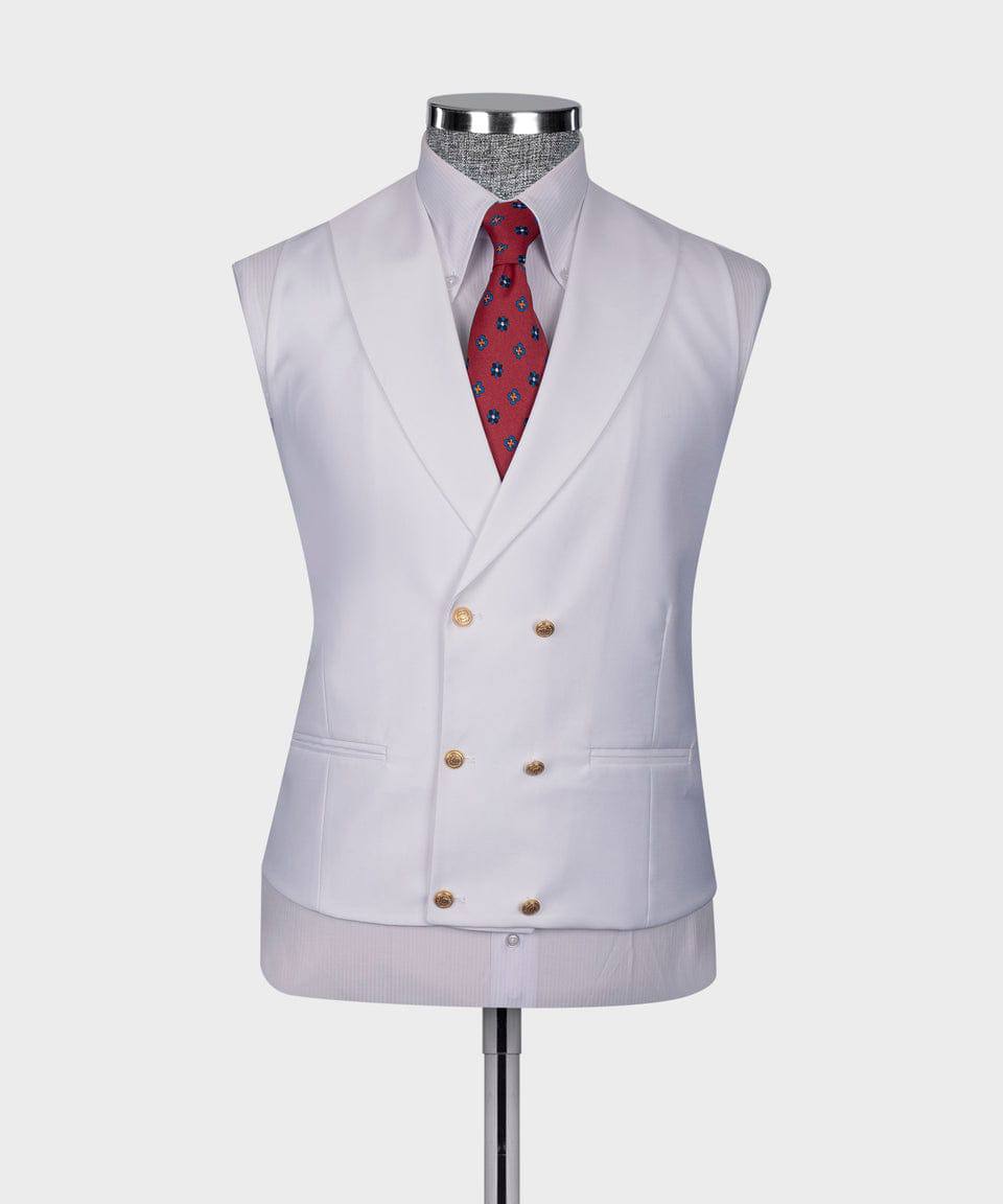 White Monarch Three-piece Suit