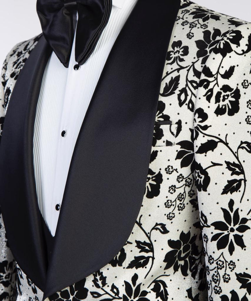 White Floral Tuxedo