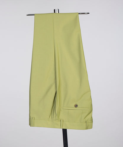 KOSS ATELIER Double Breasted Olive Green Suit Trousers with Tailored Fit and Classic Style