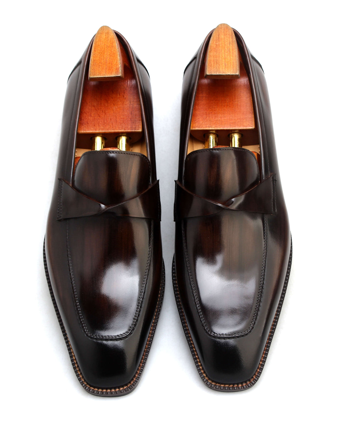KOSS ATELIER formal brown loafers USA with a sleek design and high-quality finish