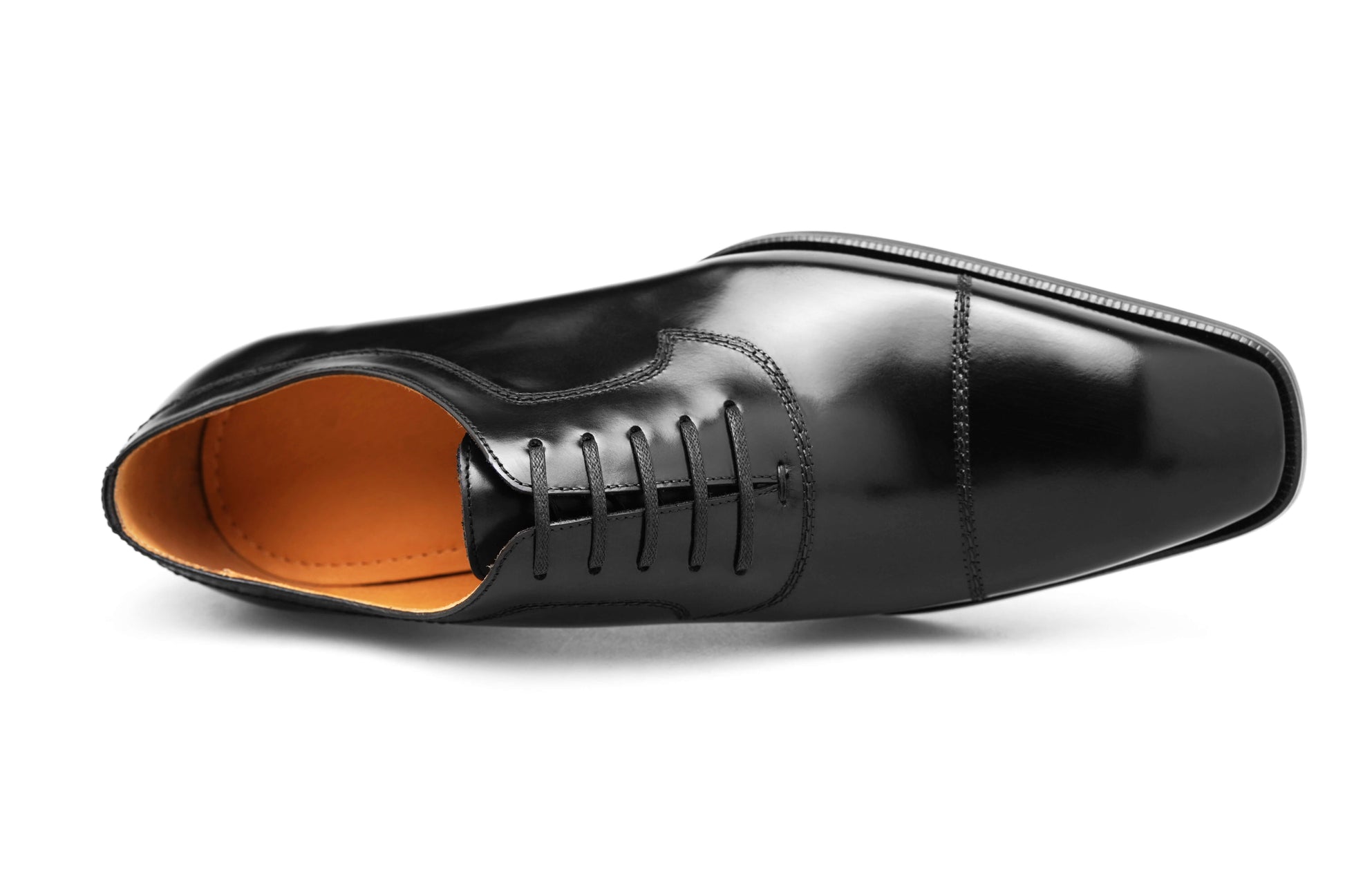 KOSS ATELIER Gloss Oxford Black Shoes with sleek design and polished finish for formal occasions