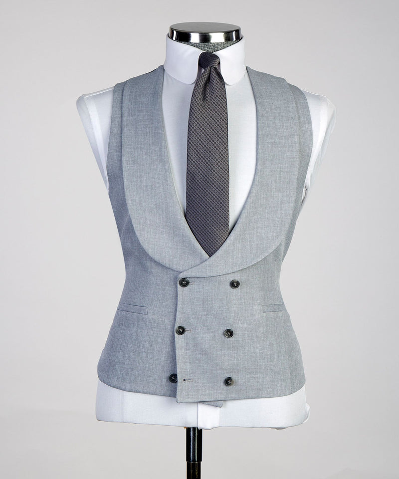 Men’s Three pieces Gray Royal Suit