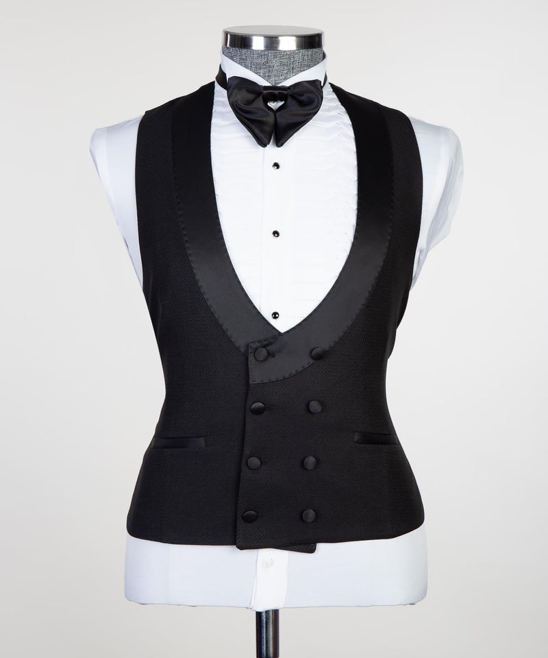 3-piece Black Luxury Tuxedo