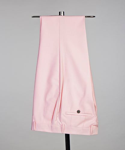 Light pink Double Breasted Trousers by KOSS ATELIER with classic styling and tailored fit