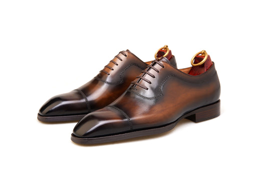 KOSS ATELIER Oxford brown shoes for men with elegant design and high-quality leather finish