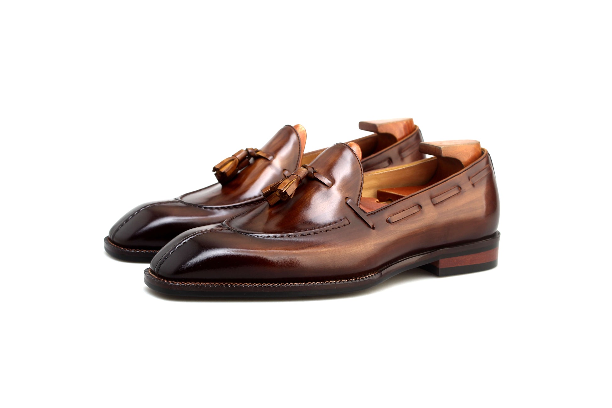 KOSS ATELIER premium brown loafer shoes with elegant design and high-quality craftsmanship