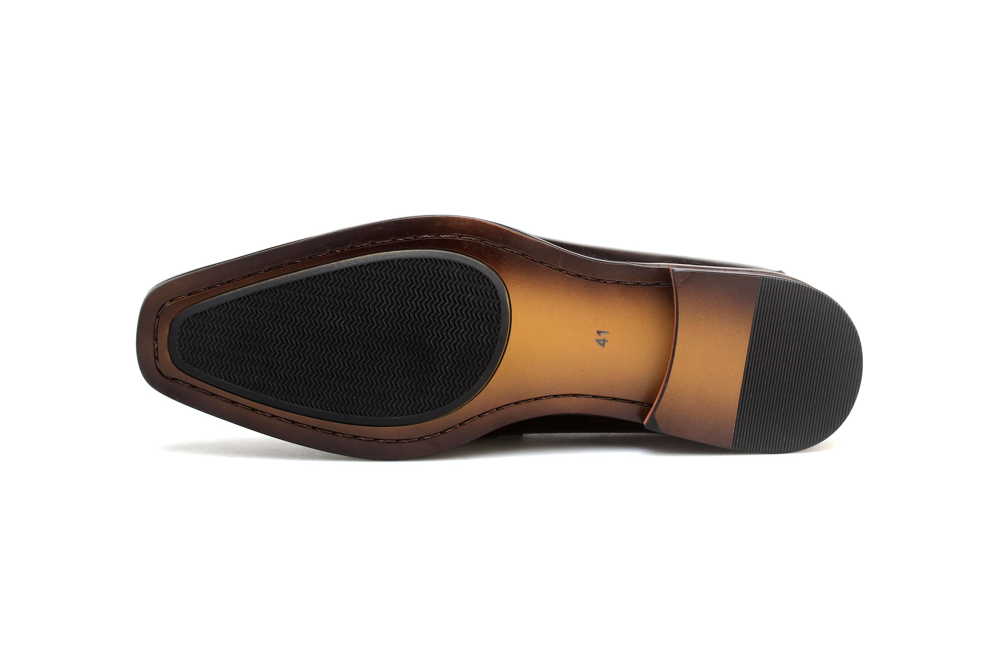 Sleek black apron loafers with a smooth leather finish and a durable sole for stylish comfort